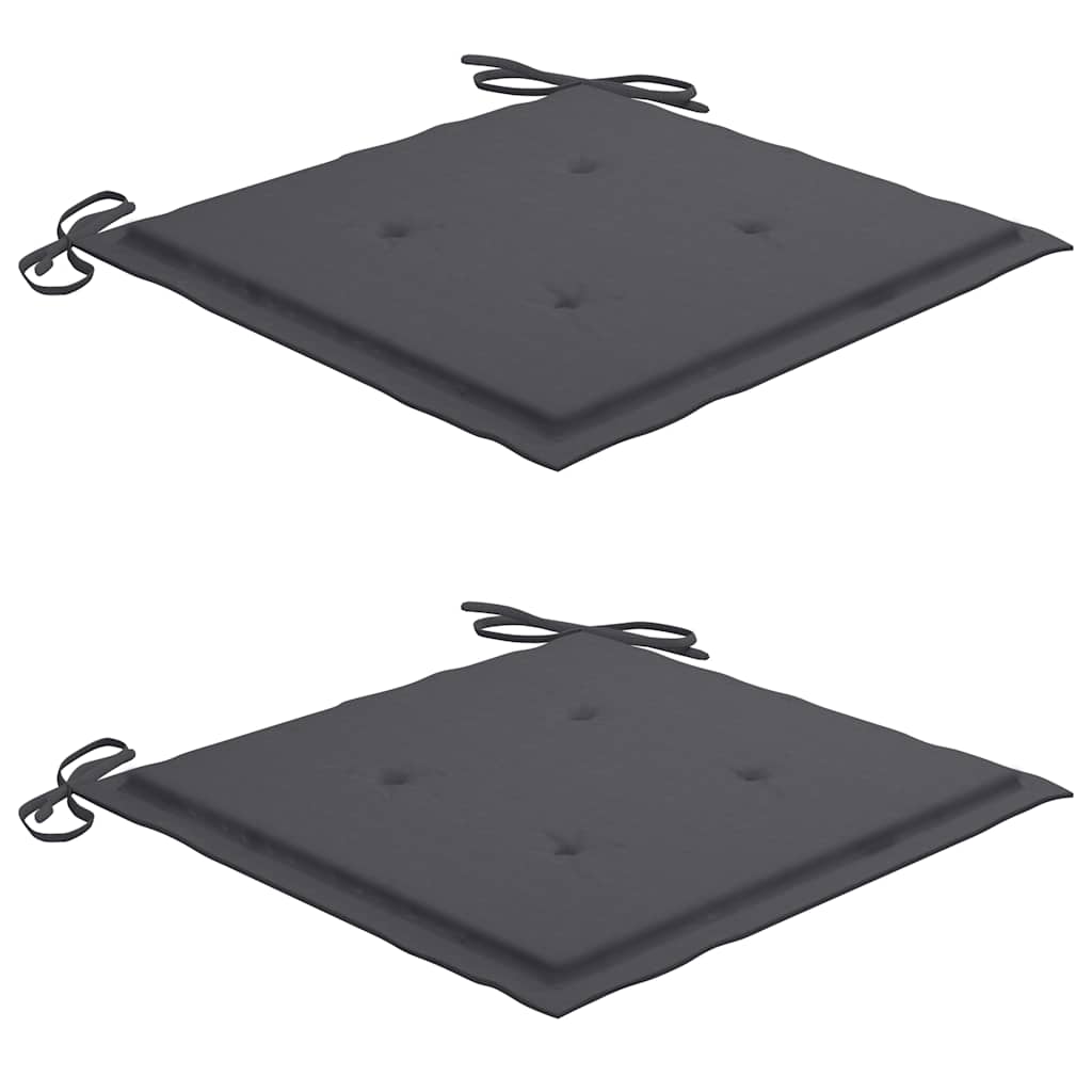 Set Mobilier Exterior Pliabil Cu Perne, 3 Piese, Lemn Masiv Tec