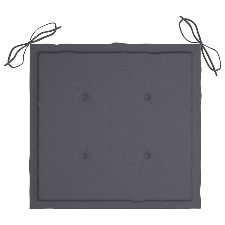Set Mobilier Exterior Pliabil Cu Perne, 3 Piese, Lemn Masiv Tec