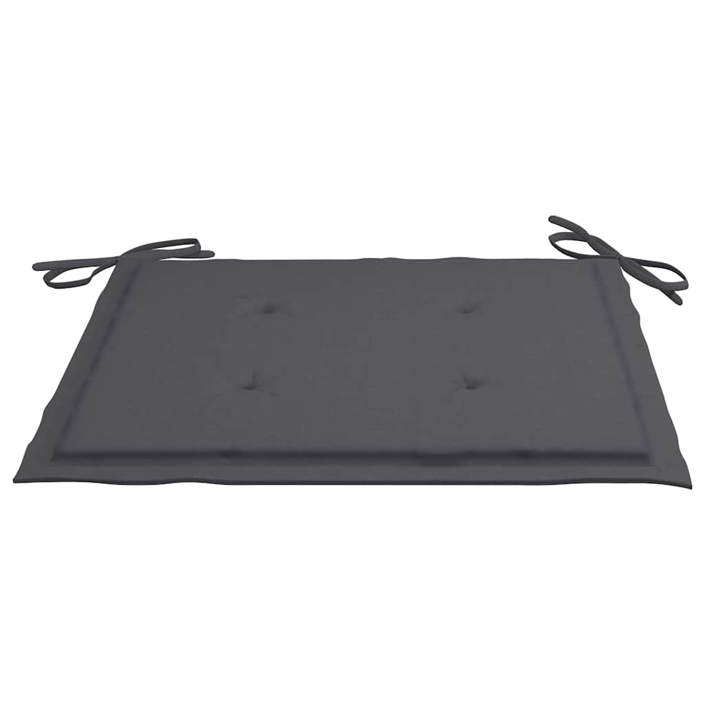 Set Mobilier Exterior Pliabil Cu Perne, 3 Piese, Lemn Masiv Tec