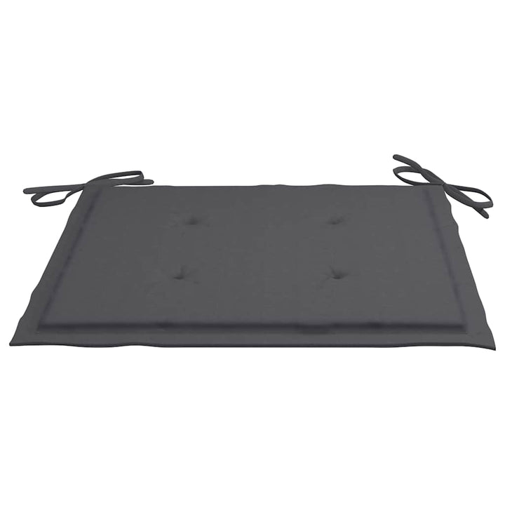 Set Mobilier Exterior Pliabil Cu Perne, 3 Piese, Lemn Masiv Tec