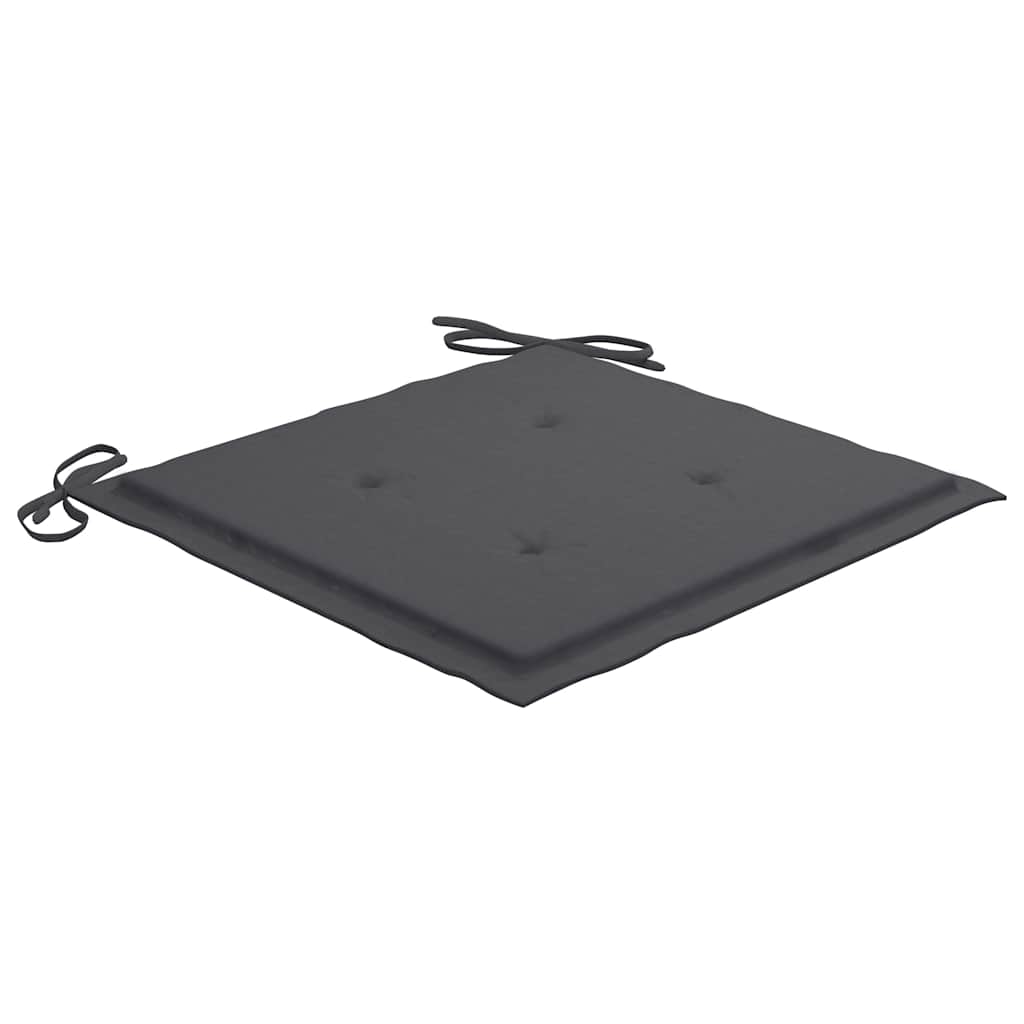Set Mobilier Exterior Pliabil Cu Perne, 3 Piese, Lemn Masiv Tec