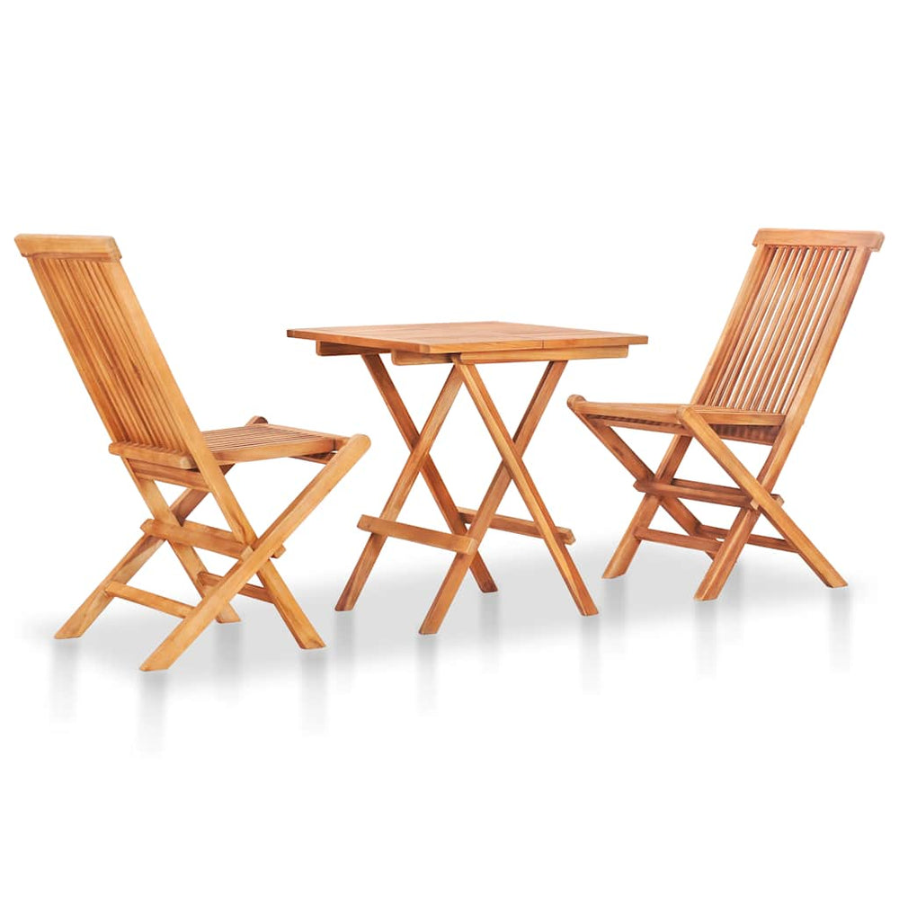 Set Mobilier Bistro Cu Perne , 3 Piese, Lemn Masiv Tec
