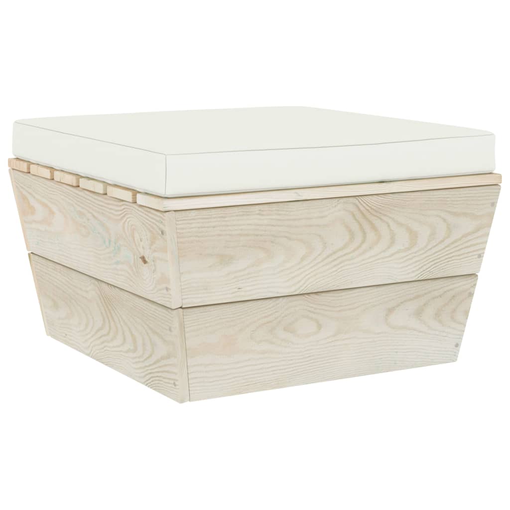 Set Mobilier Grădină Din Paleți Cu Perne, 3 Piese, Lemn Molid