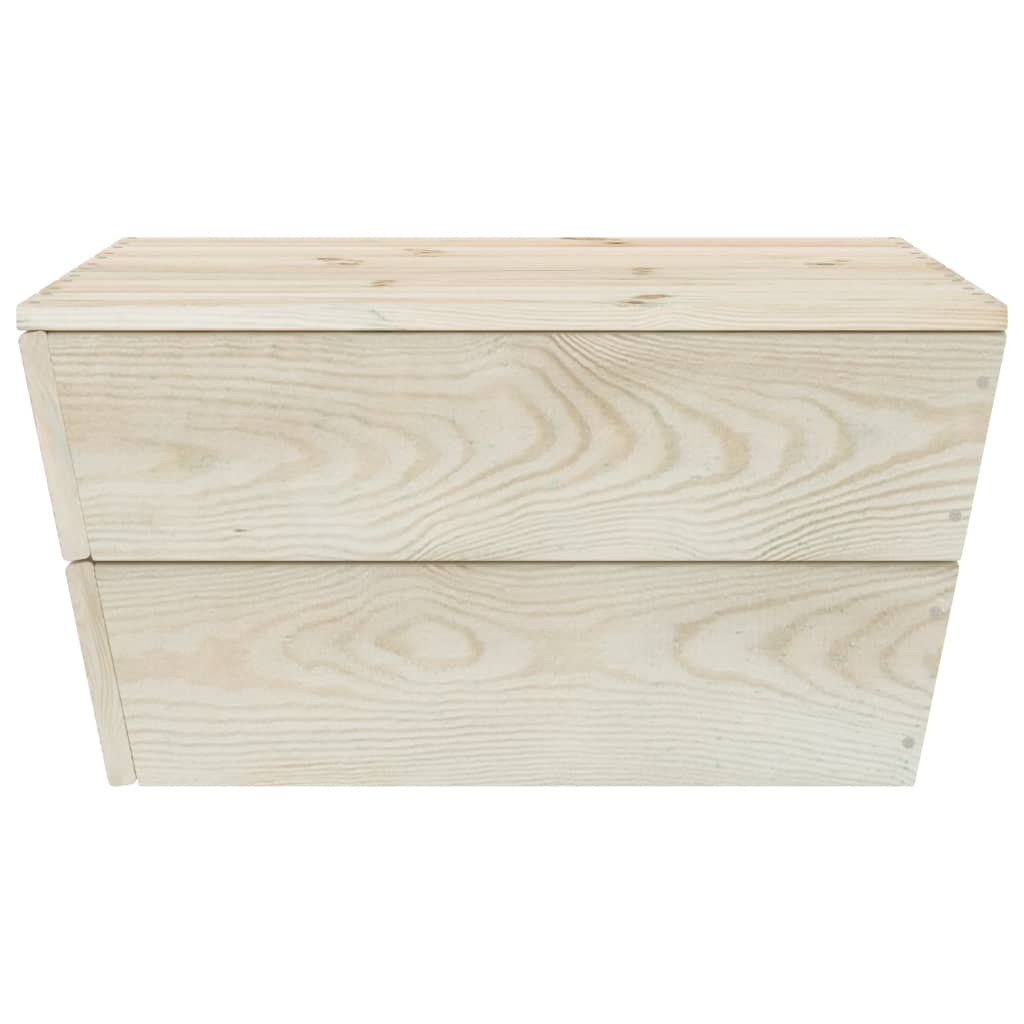 Set Mobilier Grădină Din Paleți Cu Perne, 5 Piese, Lemn Molid