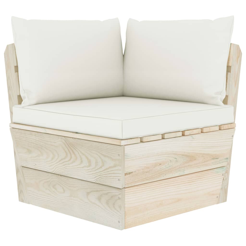 Set Mobilier Grădină Din Paleți Cu Perne, 6 Piese, Lemn Molid