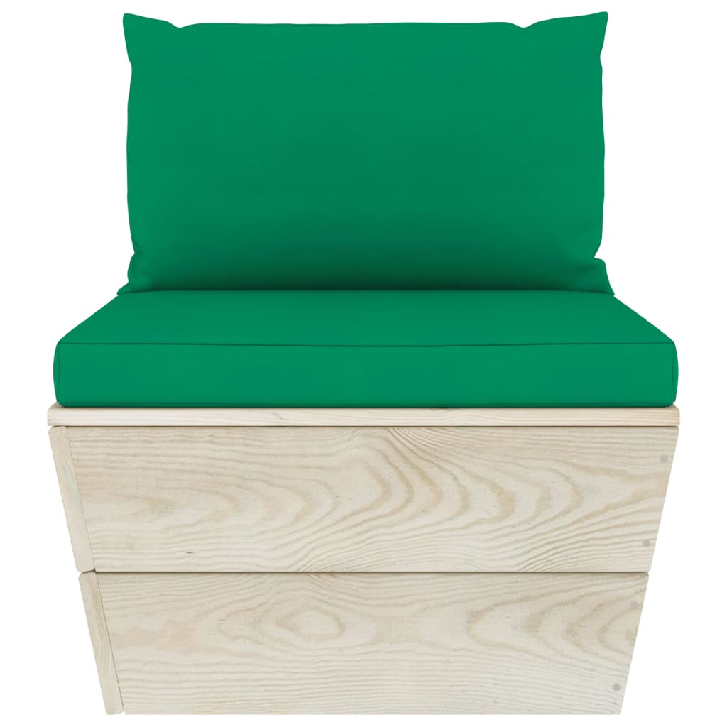 Set Mobilier Grădină Din Paleți Cu Perne, 6 Piese, Lemn Molid