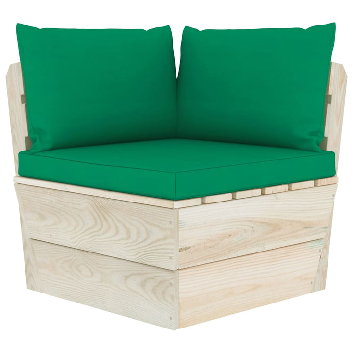Set Mobilier Grădină Din Paleți Cu Perne, 6 Piese, Lemn Molid