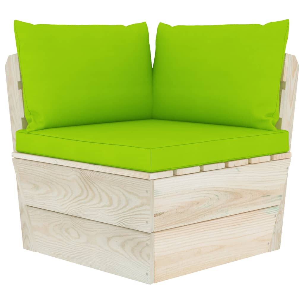 Set Mobilier Grădină Din Paleți Cu Perne, 6 Piese, Lemn Molid