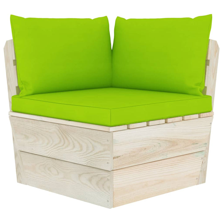 Set Mobilier Grădină Din Paleți Cu Perne, 6 Piese, Lemn Molid