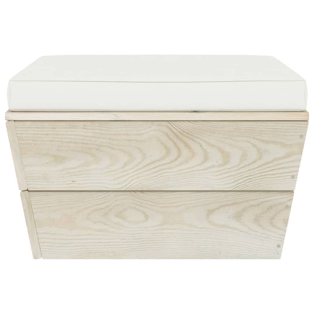 Set Mobilier Grădină Din Paleți Cu Perne, 8 Piese, Lemn Molid