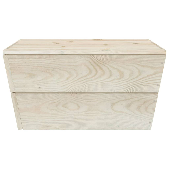 Set Mobilier Grădină Paleți, 10 Piese, Cu Perne, Lemn De Molid