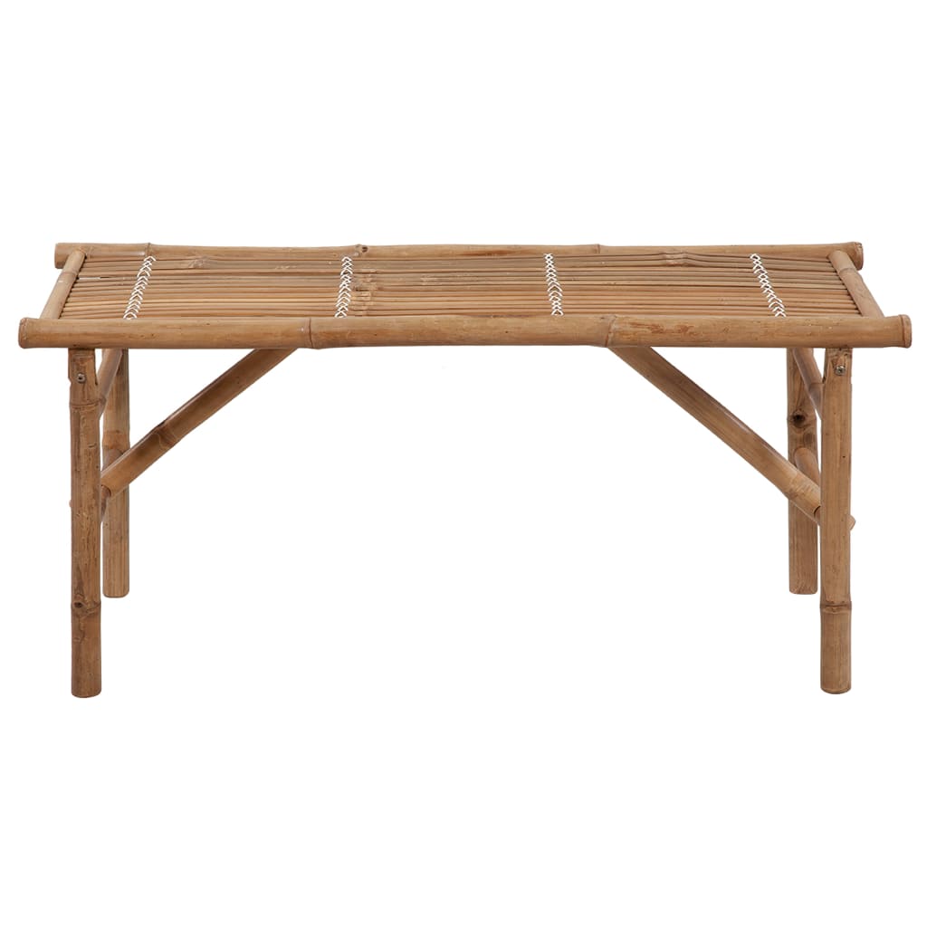 Bancă De Grădină Pliabilă Cu Pernă, 118 Cm, Bambus