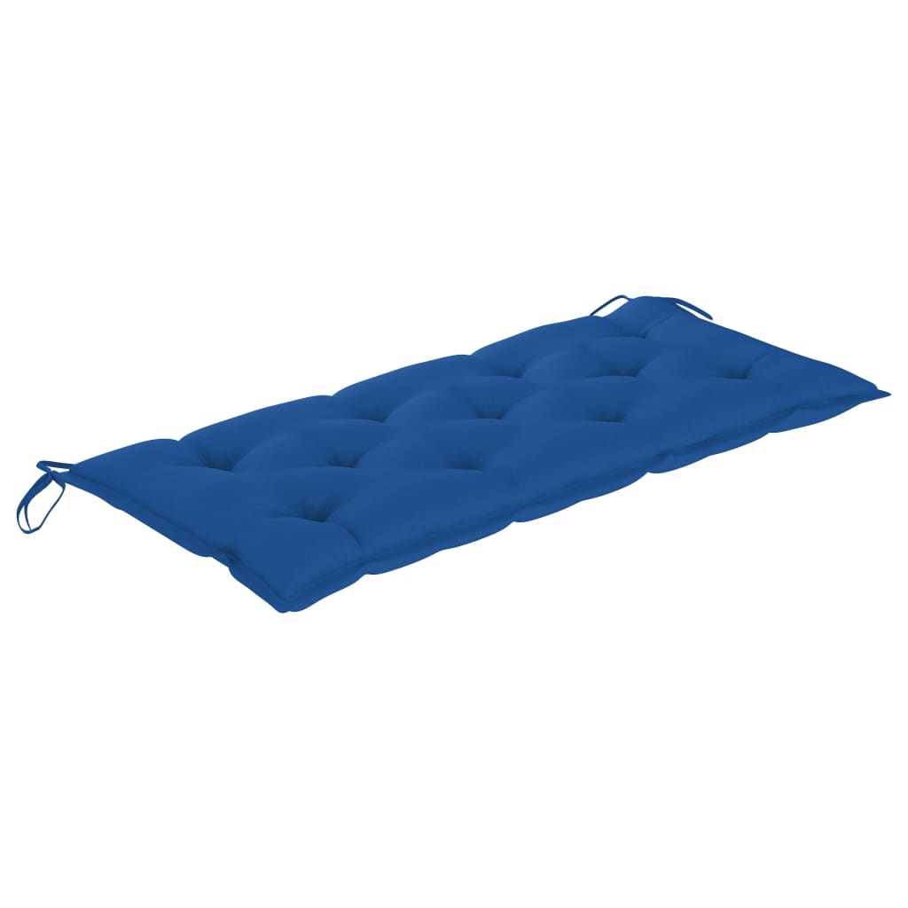 Bancă De Grădină Pliabilă Cu Pernă, 118 Cm, Bambus