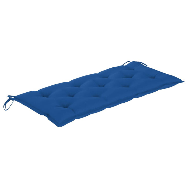 Bancă De Grădină Pliabilă Cu Pernă, 118 Cm, Bambus