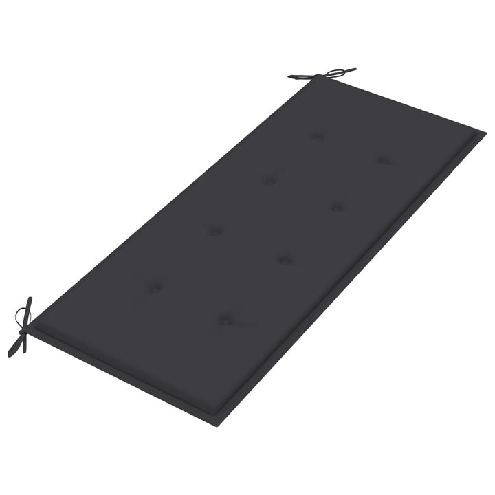 Bancă De Grădină Cu Pernă, 120 Cm, Bambus
