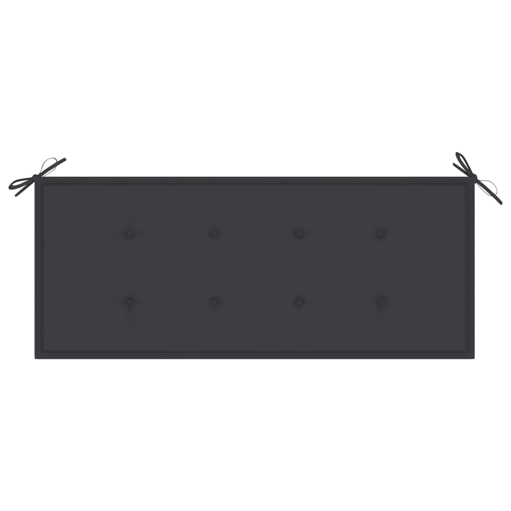 Bancă De Grădină Cu Pernă, 120 Cm, Bambus