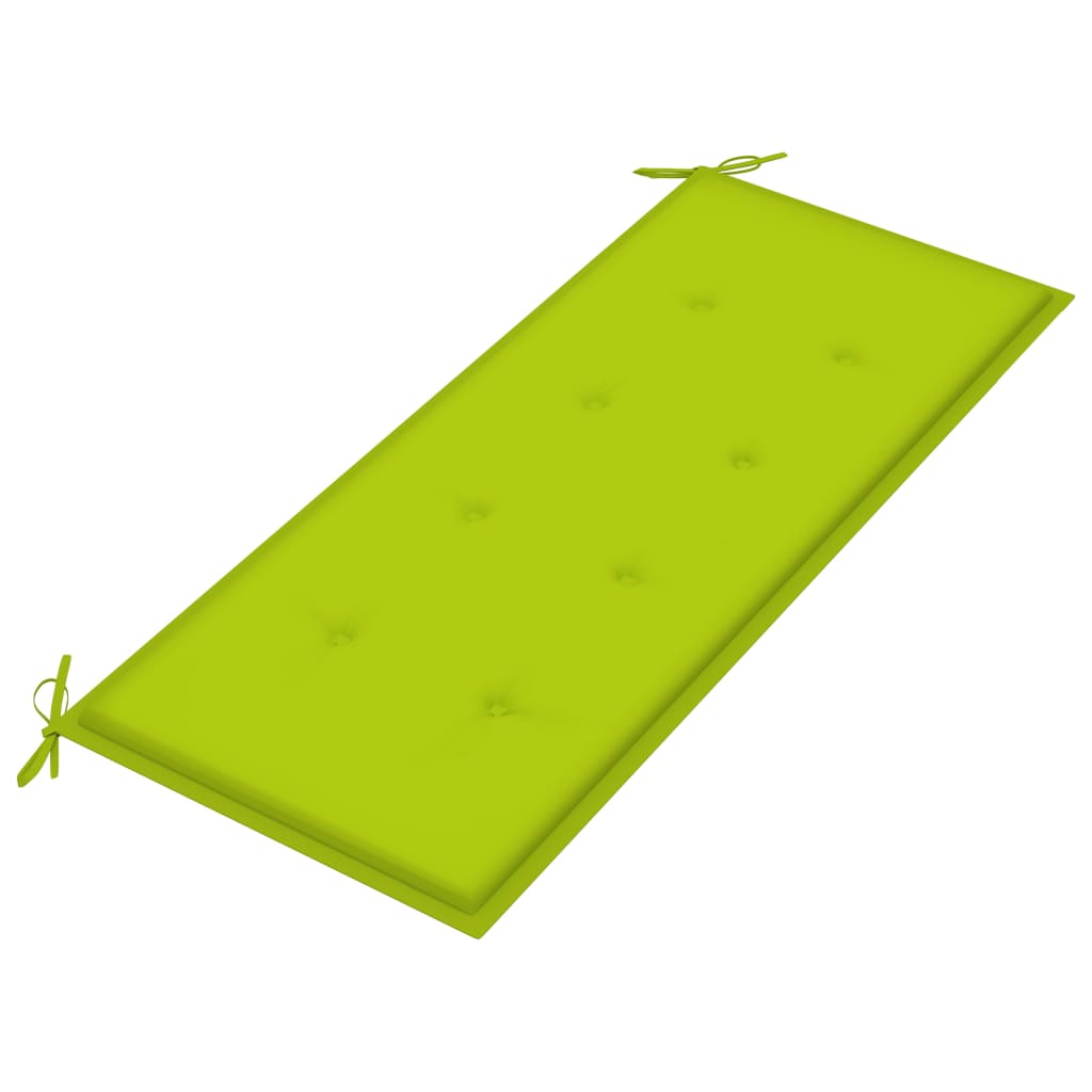 Bancă De Grădină Cu Pernă, 120 Cm, Bambus