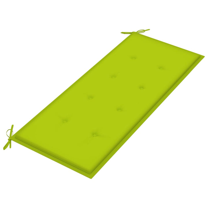 Bancă De Grădină Cu Pernă, 120 Cm, Bambus