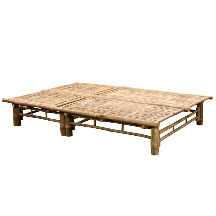Șezlong De 2 Persoane, Cu Perne, Bambus