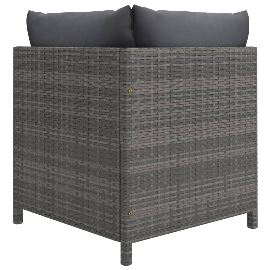 Set Mobilier De Grădină Cu Perne, 12 Piese, , Poliratan