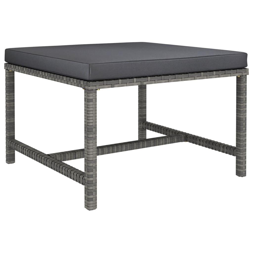 Set Mobilier De Grădină Cu Perne, 12 Piese, , Poliratan
