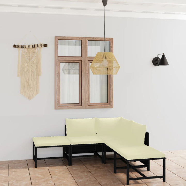 Set Mobilier De Grădină Cu Perne, 12 Piese, , Poliratan