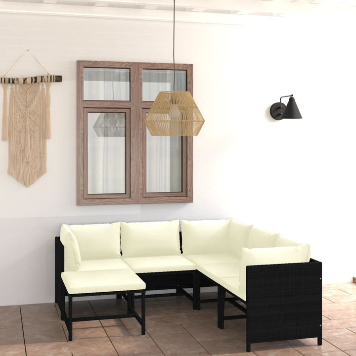 Set Mobilier De Grădină Cu Perne, 12 Piese, , Poliratan