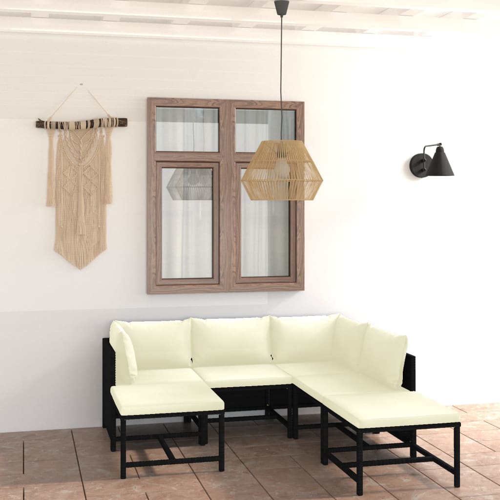 Set Mobilier De Grădină Cu Perne, 12 Piese, , Poliratan