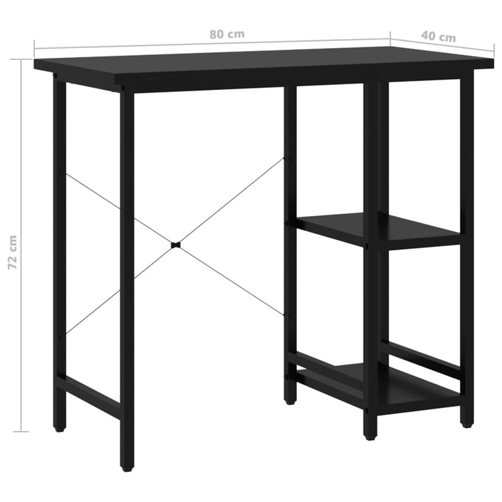 Birou De Calculator, , 80X40X72 Cm, Mdf Și Metal