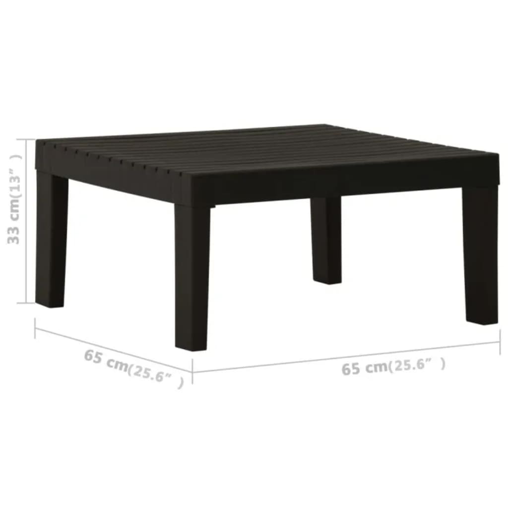Set Mobilier De Grădină Cu Perne, 3 Piese, , Plastic