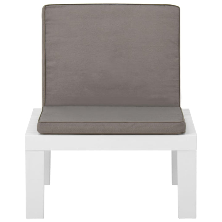 Set Mobilier De Grădină Cu Perne, 4 Piese, , Plastic
