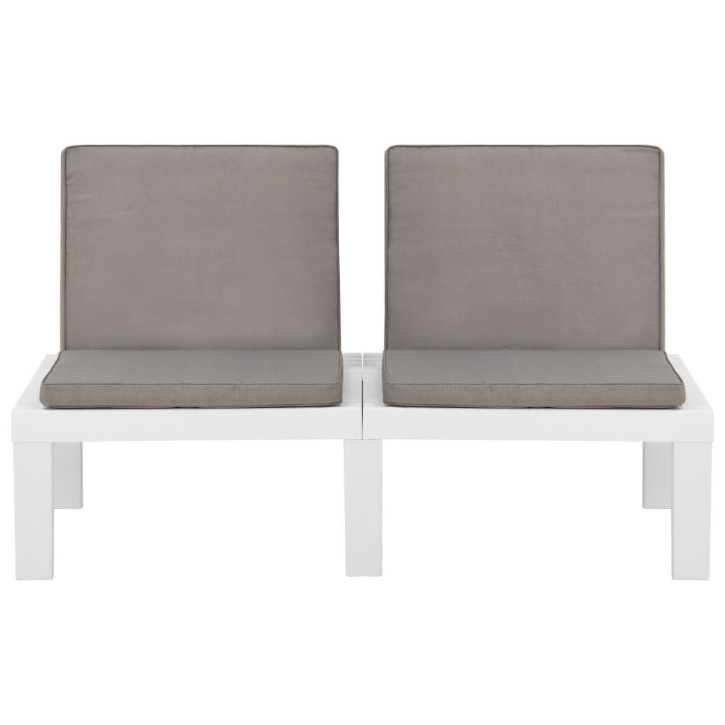 Set Mobilier De Grădină Cu Perne, 4 Piese, , Plastic