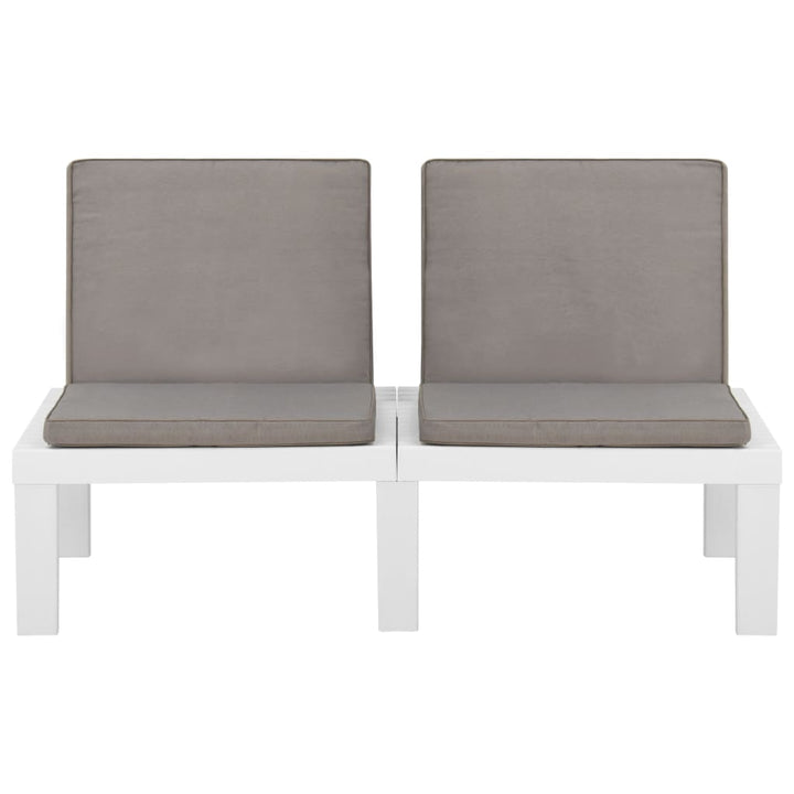 Set Mobilier De Grădină Cu Perne, 4 Piese, , Plastic