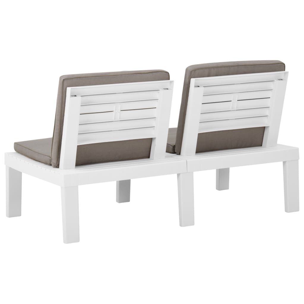 Set Mobilier De Grădină Cu Perne, 4 Piese, , Plastic