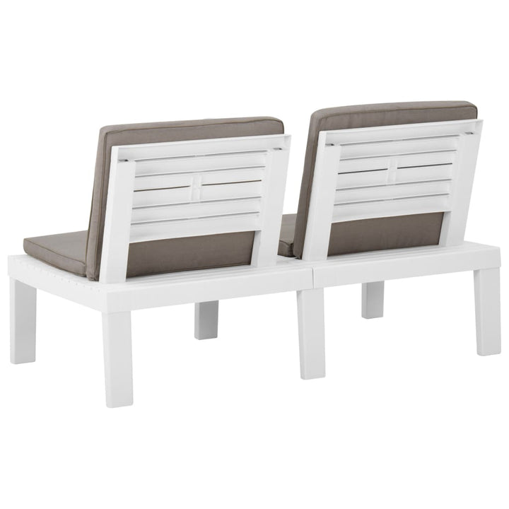 Set Mobilier De Grădină Cu Perne, 4 Piese, , Plastic