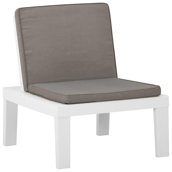 Set Mobilier De Grădină Cu Perne, 4 Piese, , Plastic