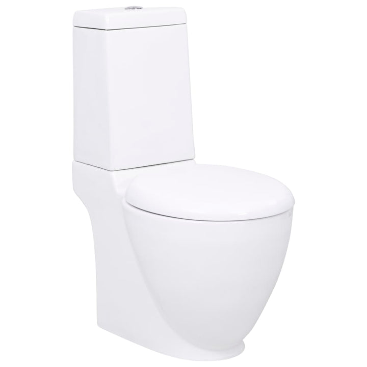 Vas Wc Toaletă Baie, , Ceramică, Rotund, Flux Inferior