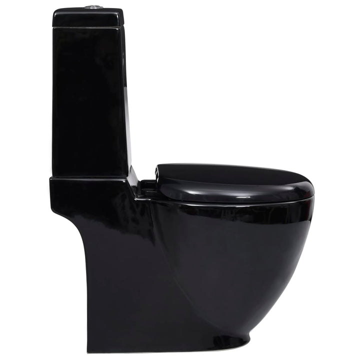 Vas Wc Toaletă Baie, , Ceramică, Rotund, Flux Inferior