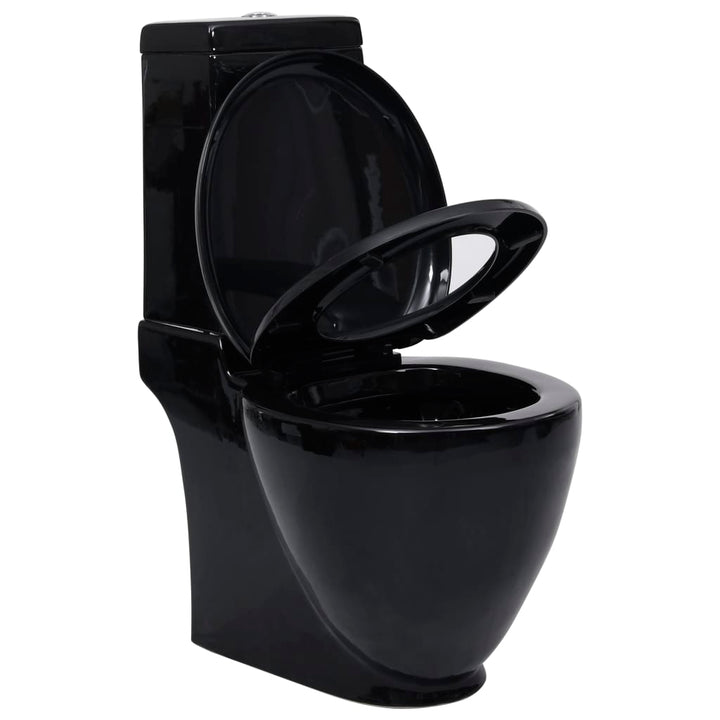 Vas Wc Toaletă Baie, , Ceramică, Rotund, Flux Inferior