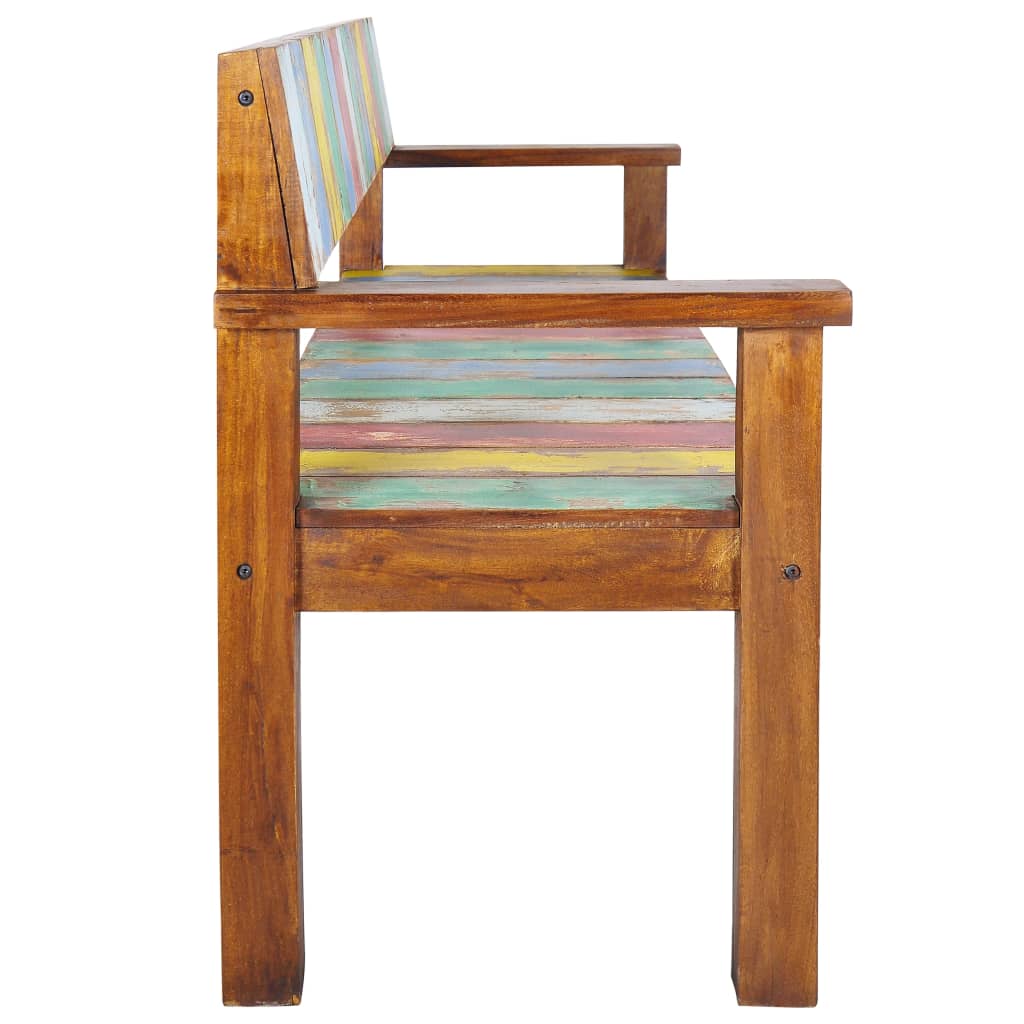 Bancă, 115 Cm, Lemn Masiv Reciclat