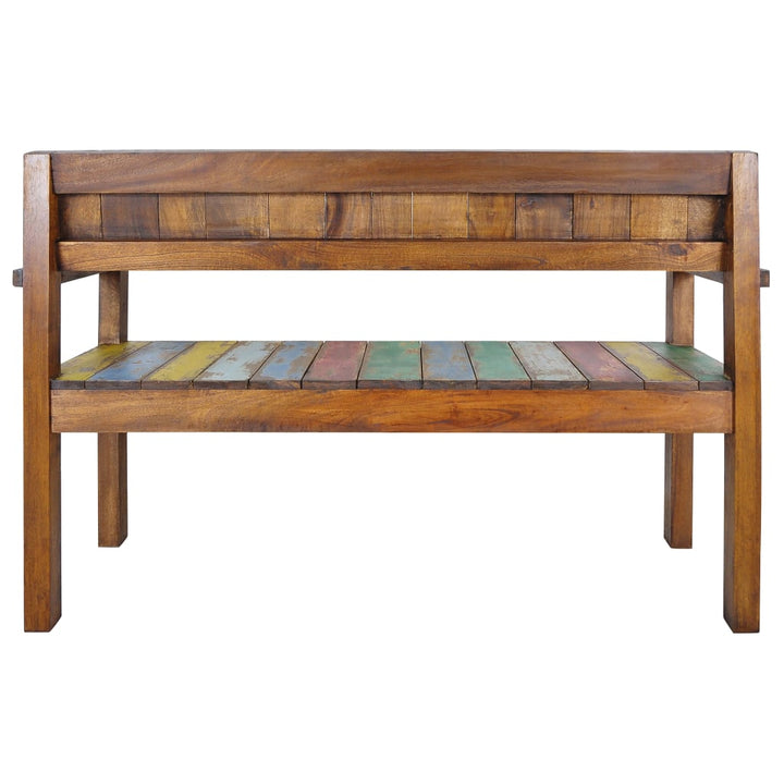 Bancă, 115 Cm, Lemn Masiv Reciclat