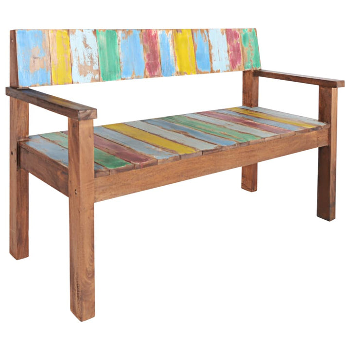 Bancă, 115 Cm, Lemn Masiv Reciclat