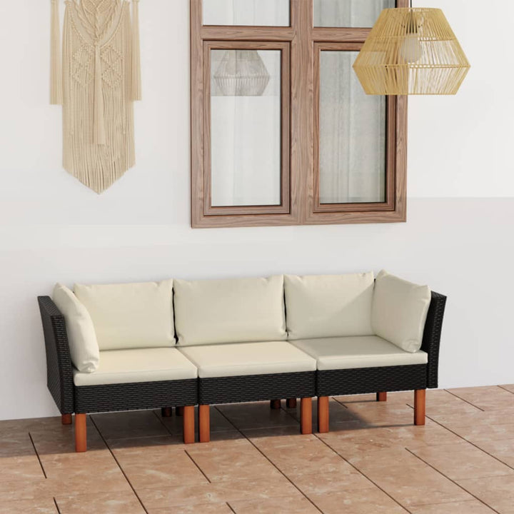 Set Mobilier De Grădină Cu Perne, 8 Piese, , Poliratan