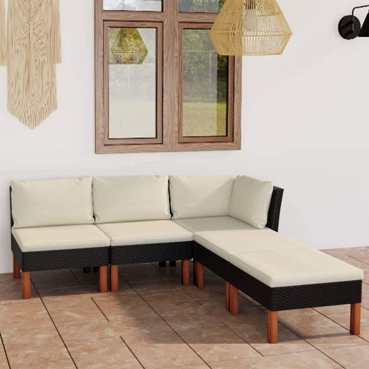 Set Mobilier De Grădină Cu Perne, 8 Piese, , Poliratan