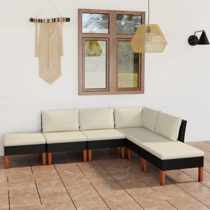 Set Mobilier De Grădină Cu Perne, 8 Piese, , Poliratan