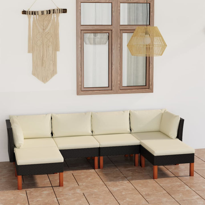 Set Mobilier De Grădină Cu Perne, 8 Piese, , Poliratan