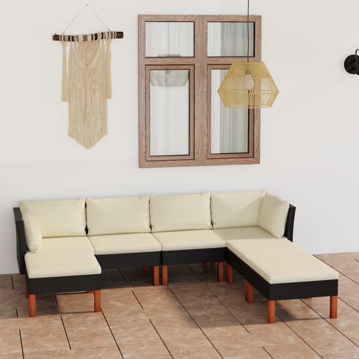 Set Mobilier De Grădină Cu Perne, 8 Piese, , Poliratan