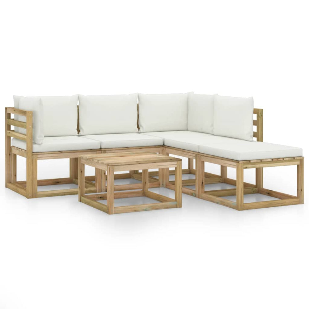 Set Mobilier De Grădină Cu Perne , 6 Piese