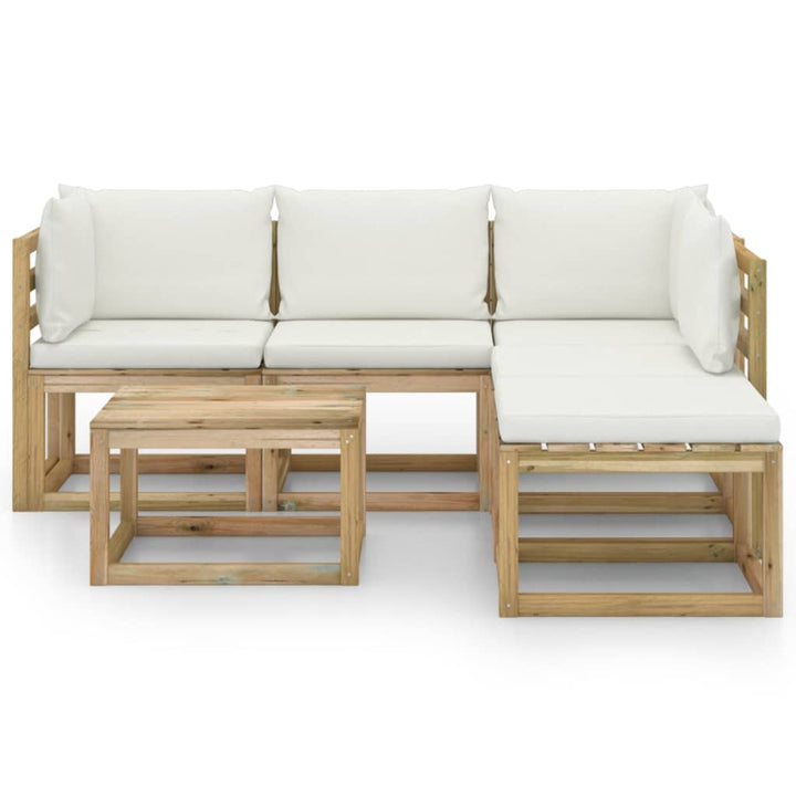 Set Mobilier De Grădină Cu Perne , 6 Piese