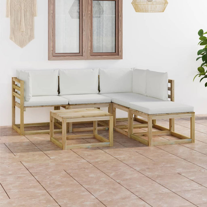 Set Mobilier De Grădină Cu Perne , 6 Piese